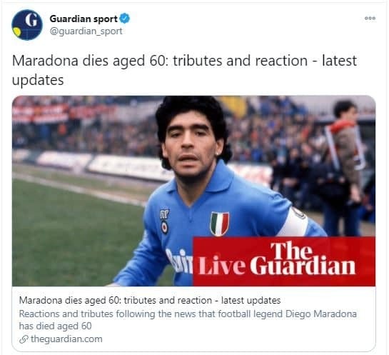واکنش چهره ها به خبر فوت دیه گو مارادونا