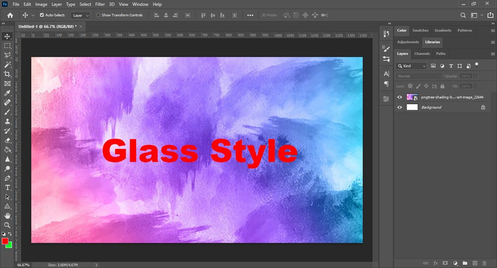 چگونه در فتوشاپ استایل شیشه‌ای بسازیم؟+ آموزش تصویری